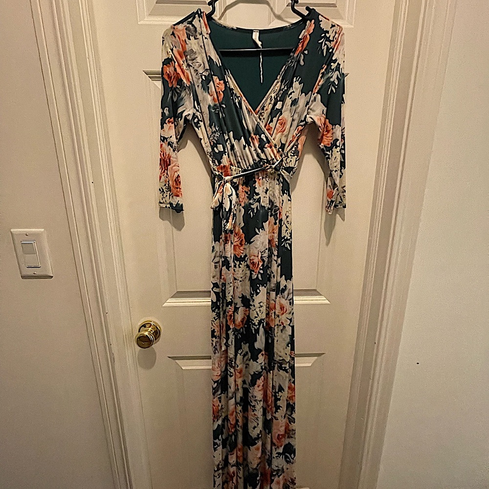 Pink blush maternity dress, worn once